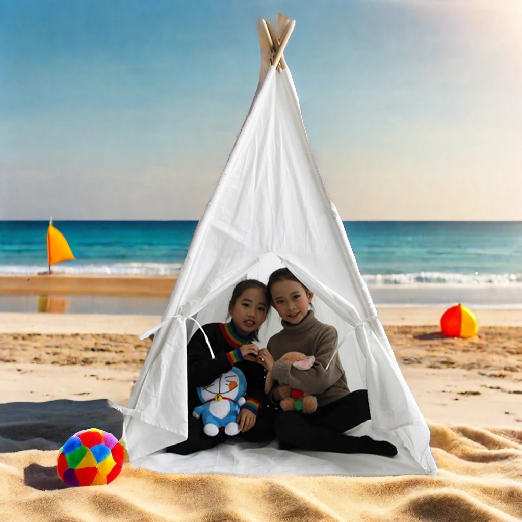 Popular Beach Tent Folding Tent Outdoor Camping Bubble Teepee Tee Pee Tents for Kids Soft Toy Canvas Fabric 100pcs