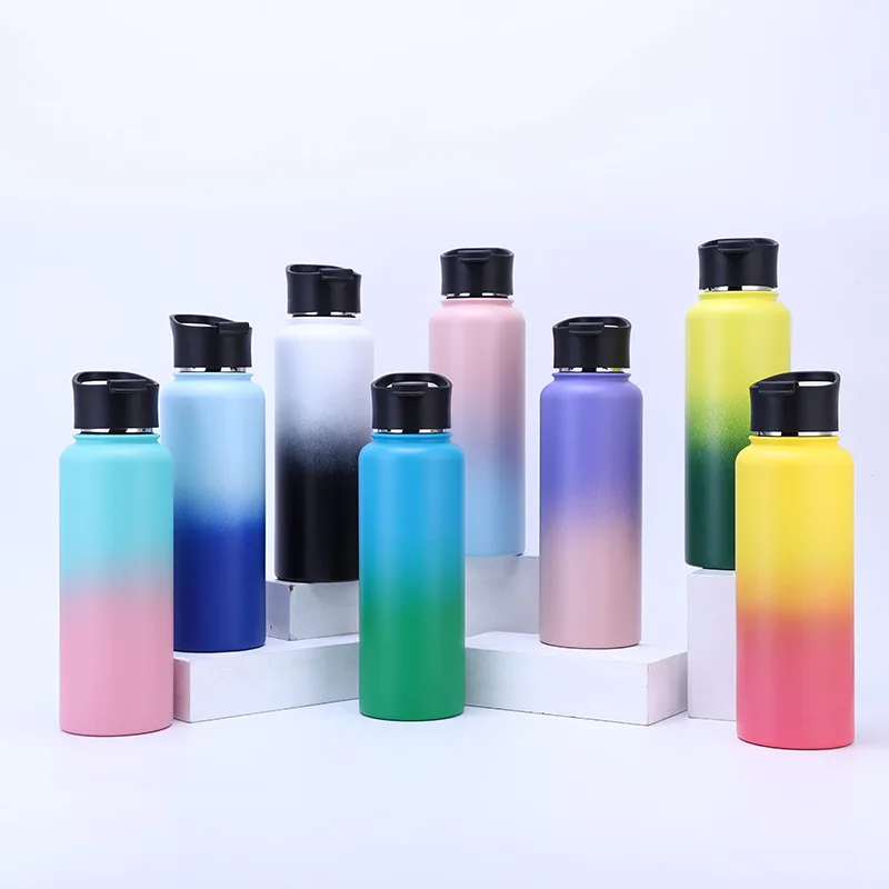 Portable Outdoor Sport Wide Mouth Stainless Steel 40 oz Insulated Water Bottle