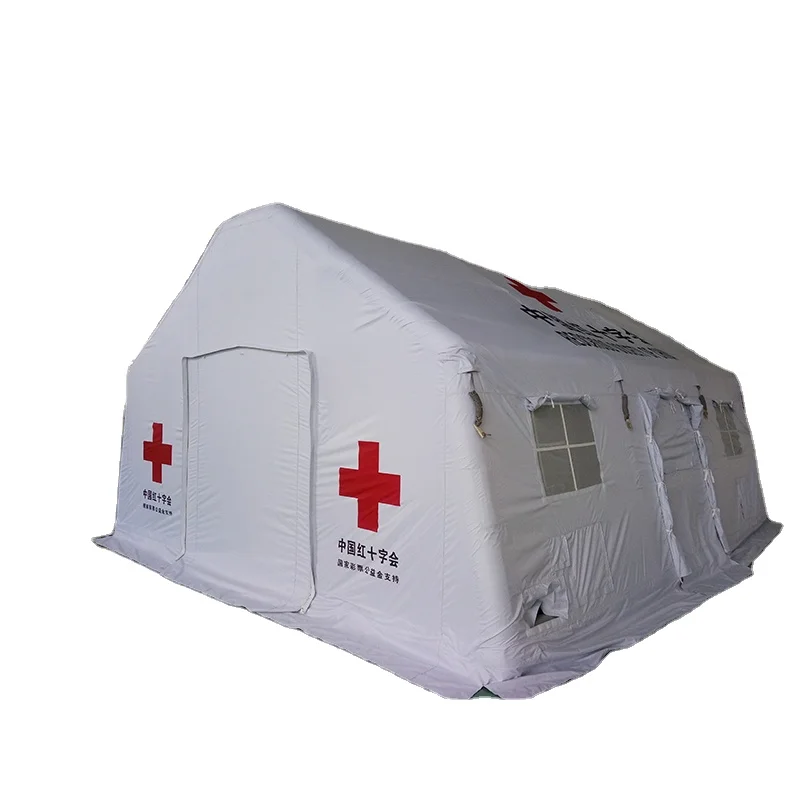 Aosener 42 Sqm inflatable tent 6 windows quick set up tent medical inflatable tent from China