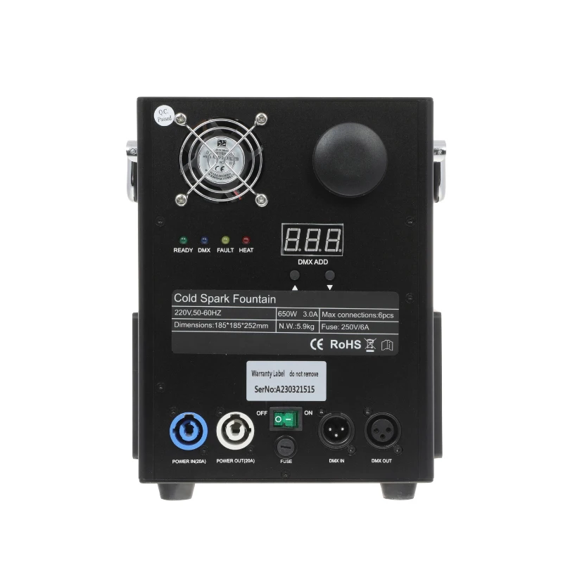 CE MINI 650W беспроводной DMX512 сценический эффект холодная искра машина Искра фейерверк Спарклер MSDS TI