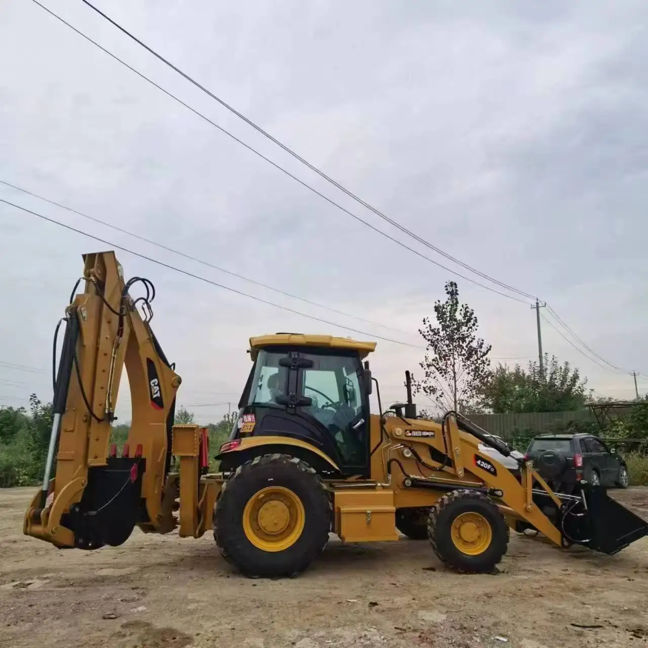 Экскаватор CAT 420F распродажа погрузчик с заднее отверстие 420 лидер продаж 11 тонн