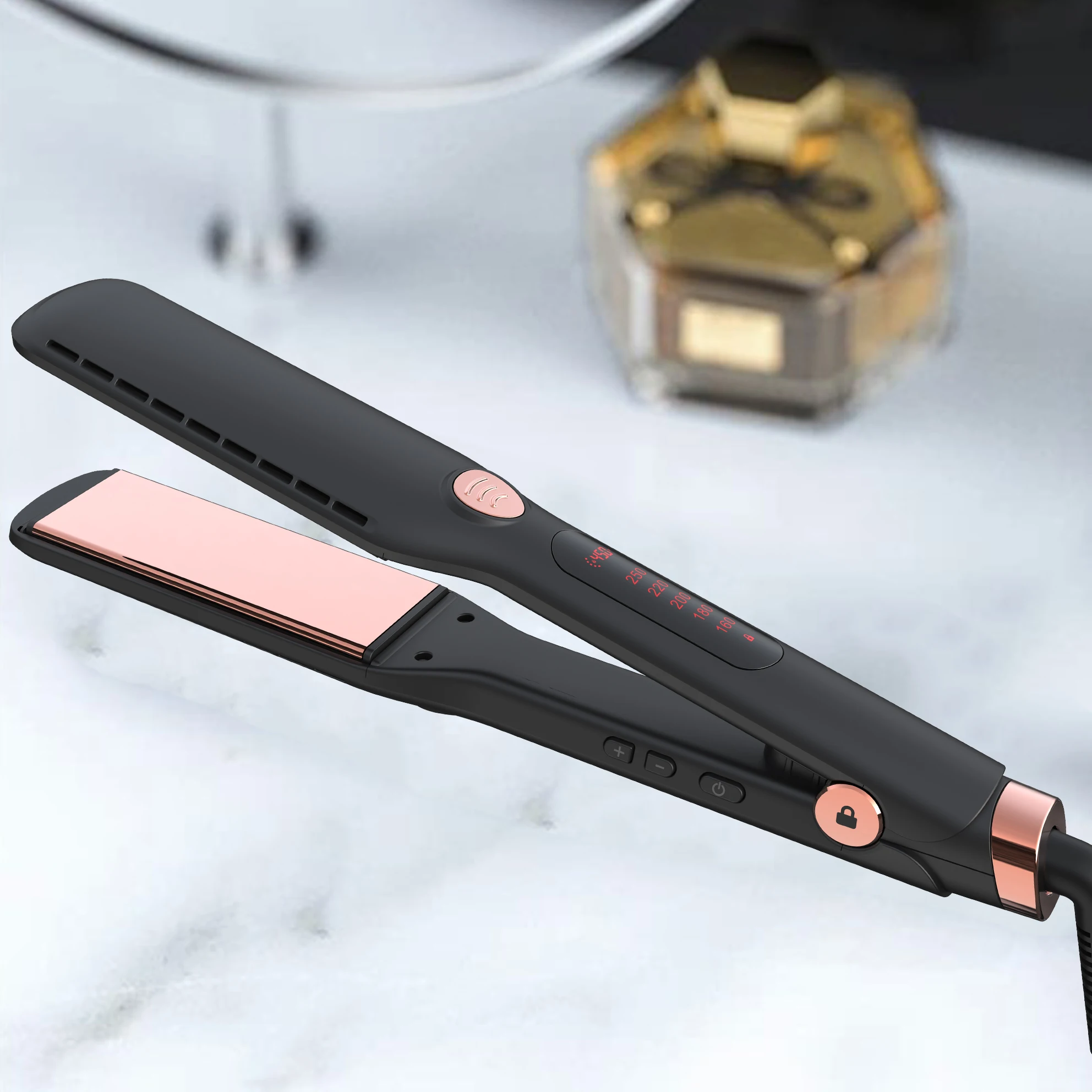 Ulelay Professional Hair straighteners rechargeable portable Wide Straightening Irons upgrade women hair straightener ceramic
