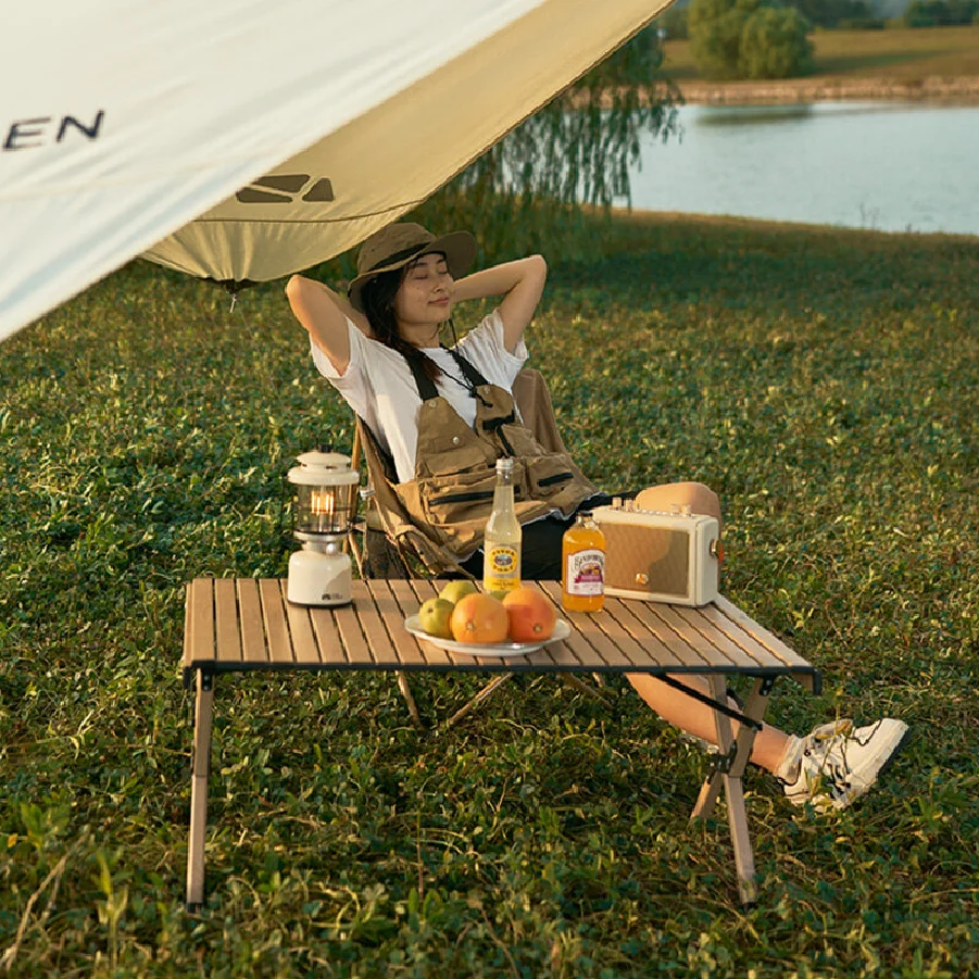 Mobi Garden Camping Folding Chair Moon Chair Comfortable Portable Outdoor Picnic Fishing Large Seat Folding Chair