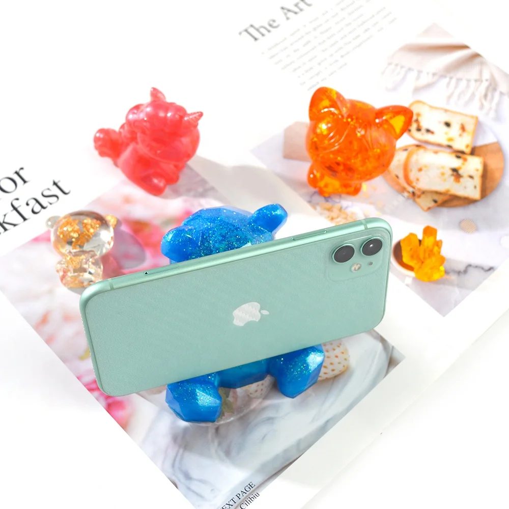 Silicone Mold Set Bear Cat Paw Resin DM148 DIY 3D Cake Tools Moulds for Craft Jewelry All-season Support