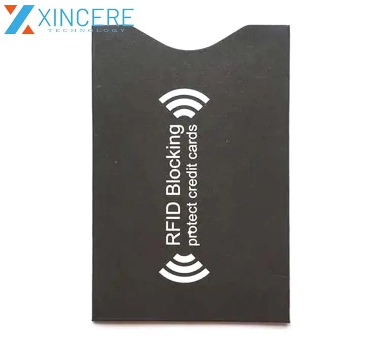 Security Protection RFID Blocker Credit Card Sleeve Holder Rfid Blocking Sleeve