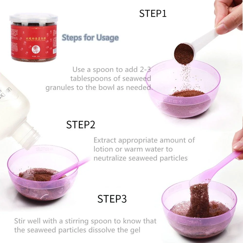 
OEM Wholesale With Collagen Face Mask Algae particle mask algae tightening masque Seaweed mask best quality 