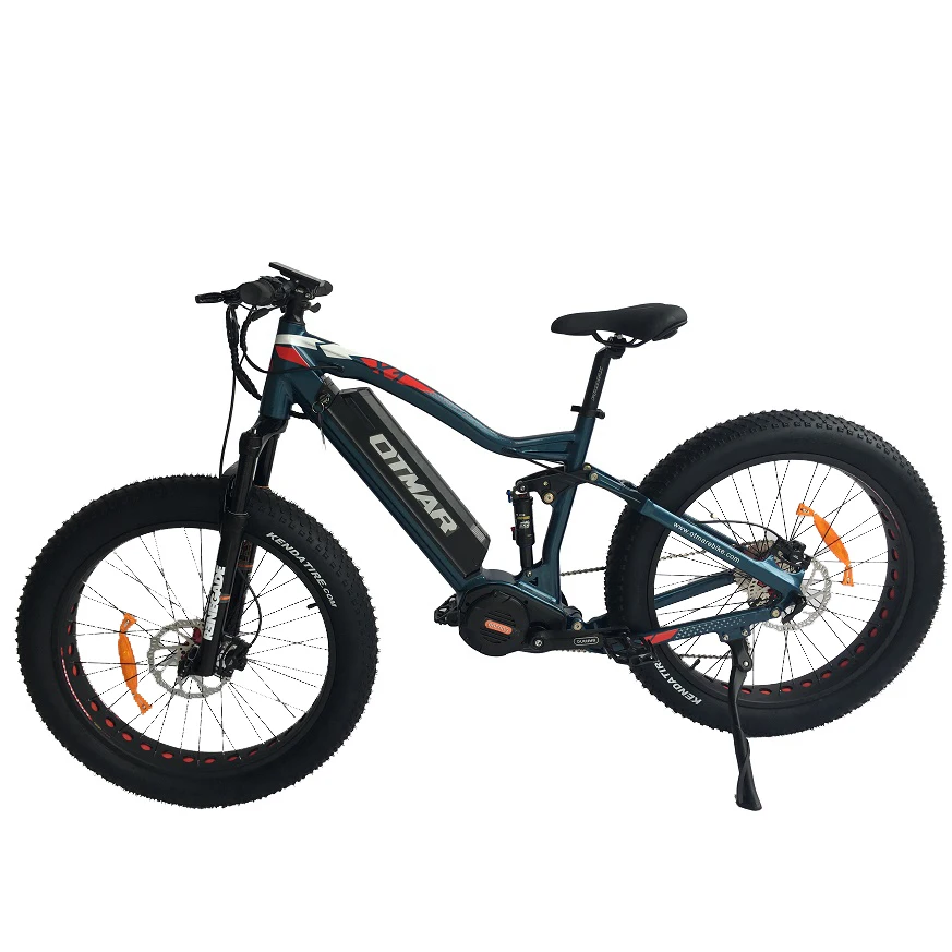 26inch Electric Mountain Bike 1000w Mid Drive M620 Full Suspension Ebike Fat Tire Electric Mountain Bike
