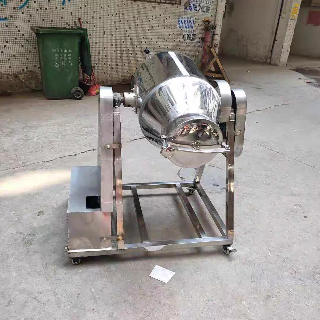 Food grade  flour mixing machine price herbal double conical powder mixing machine 100 kg small dry powder drum lab roller mixer