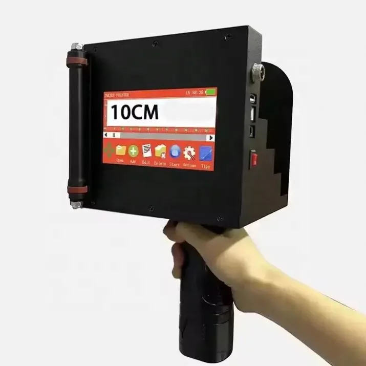 Ручной 100 мм картонная коробка пластиковая металлическая стеклянная струйная печать бумажный пакет печатная машина