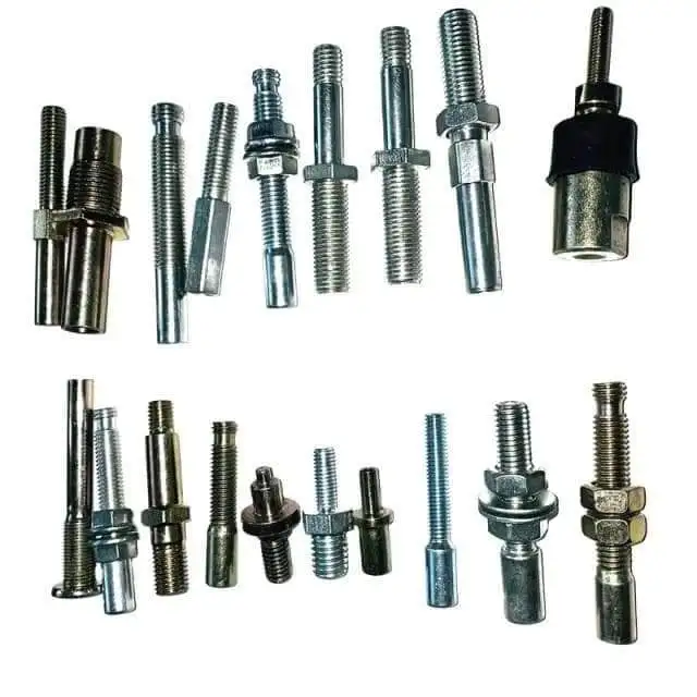 Metal end fittings for steel wire rope and auto control cable components