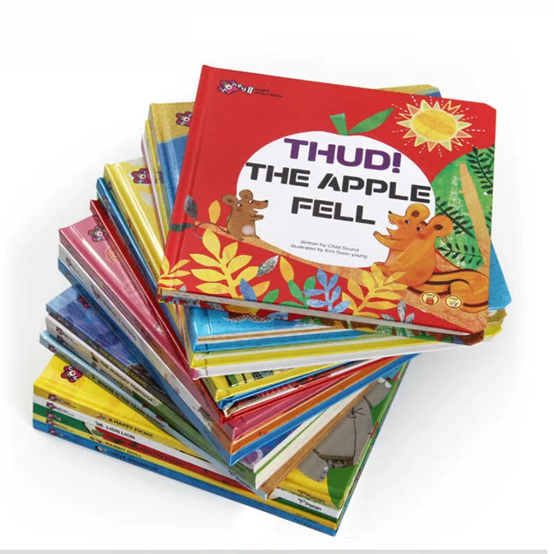 wholesale top quality custom book printing services hardcover English usborne books for children set book publishers in china