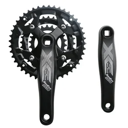 Bicycle 64/104BCD 9S/27S Three Disc 22/32/44T Integrated Chain Ring Crank MTB Square Hole Bike Crank Set