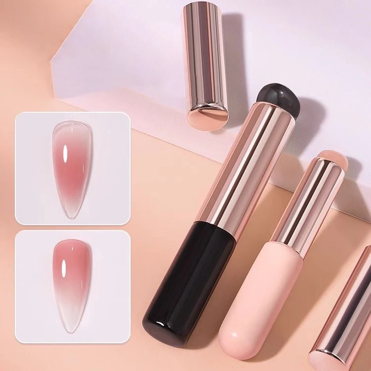 DIY Nail Beauty Art Image Stamper Makeup Silicone Lip Brush Nail Magic Mirror Powder Brush