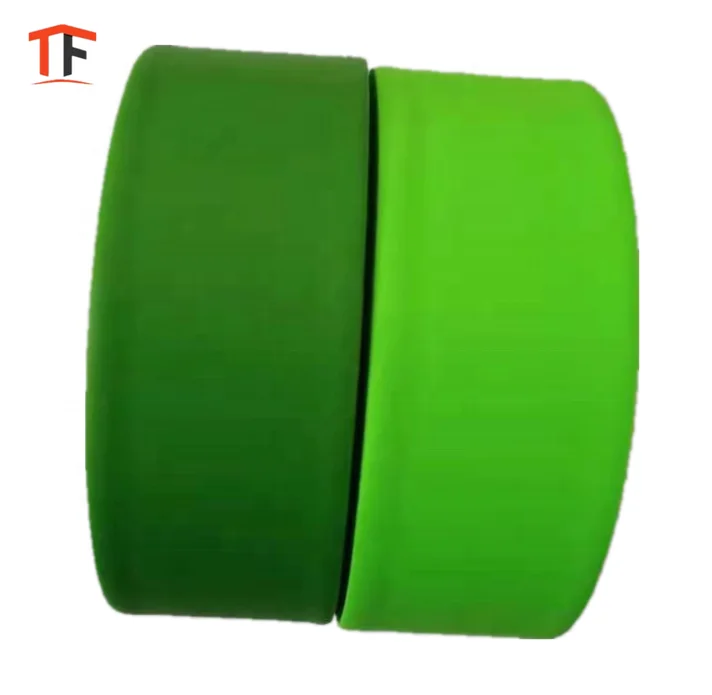 ПВХ неклейкая маркировочная лента 25 мм x 75 м-Фтор зеленая