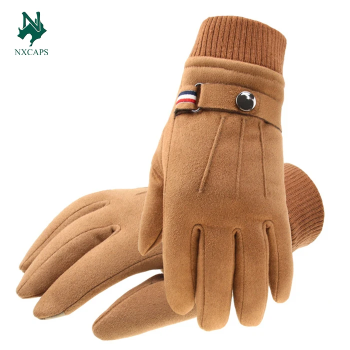 Hot Sale Winter Suede Warm Gloves Outdoor Ski Gloves In Winter New Design Woman Hand Thickening Gloves