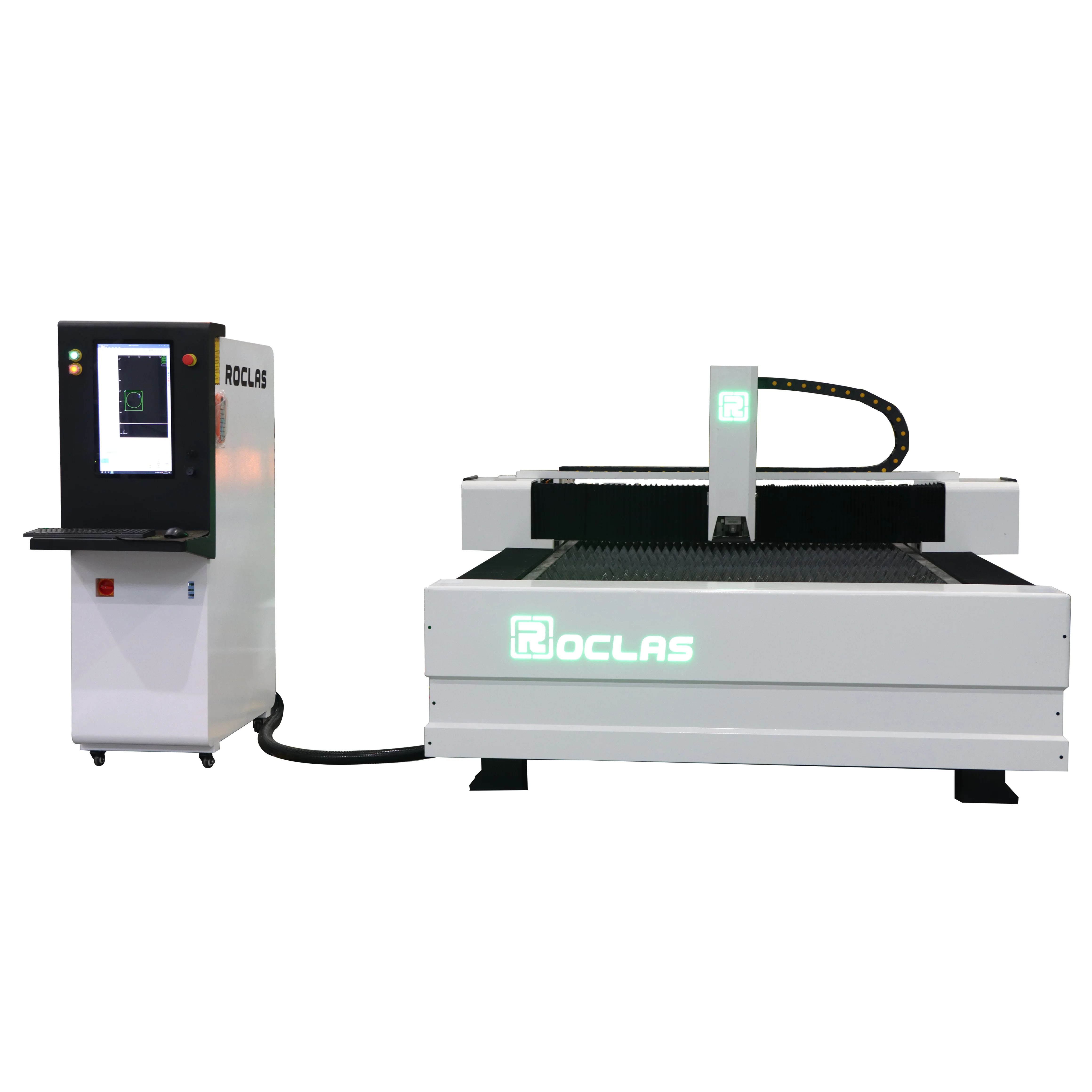 Roclas Laser 3000 x 1500mm Fiber  Laser Cutting Machine  Metal Cutting Machine in Jinan Fiber Laser Cutting Machine 3000w 6000W
