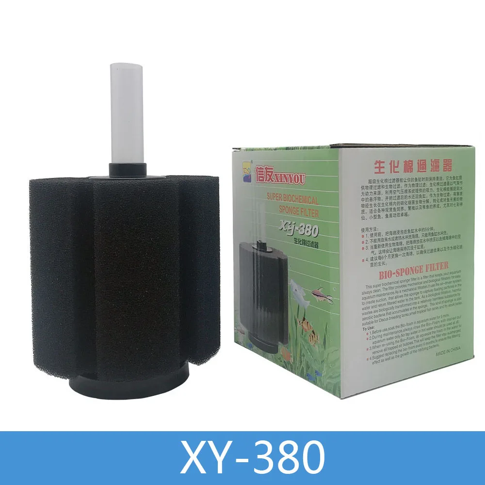 XY-380 Premium Aquarium Sponge Filter Efficient Filtration for Crystal Clear Water