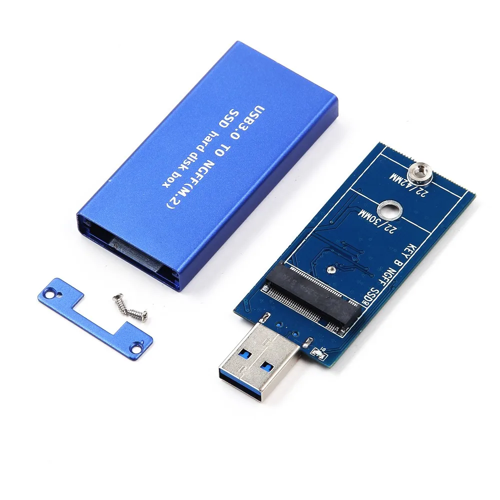  Корпус для преобразователя карты SSD 2230 2242 с USB на M.2 NGFF B