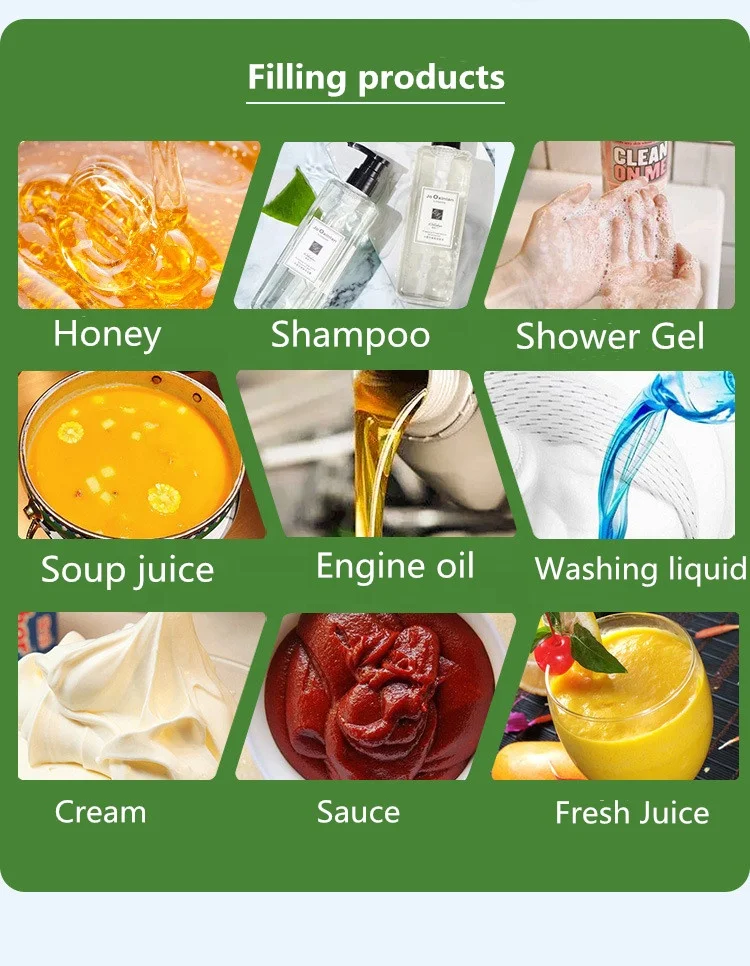 A03 Food Filling Machine Manual Pressure Stainless Paste Dispensing Cream Juice Honey Liquid Packing Equipment Sauce Oil Filler