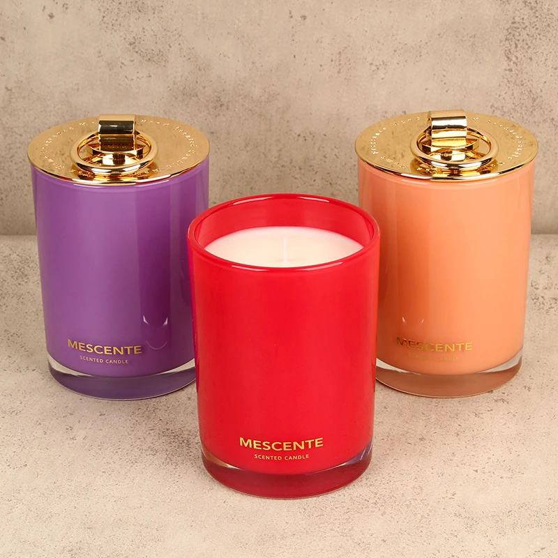 Mescente Unique  Wholesale Candles Scent Scented Candle Jar Oil Fragrance Luxury With Box Packing
