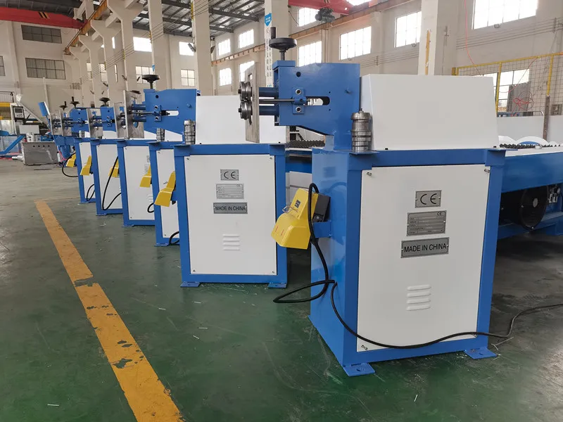 BYFOCNC HAVC Air Electric Round Duct Reel Grooving Manual Beading Linkage Machine