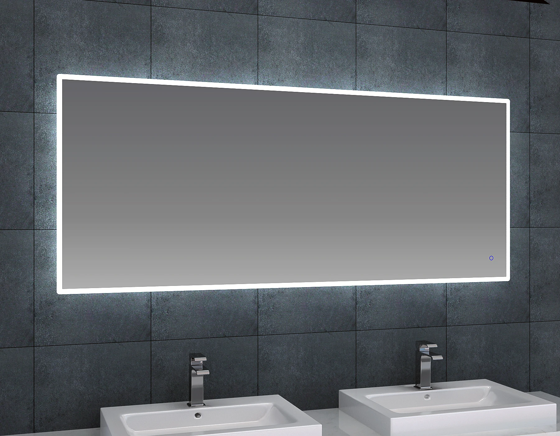 Современные зеркала для ванной комнаты Millen, светодиодное Сенсорное настенное круглое зеркало для ванной комнаты для современной жизни