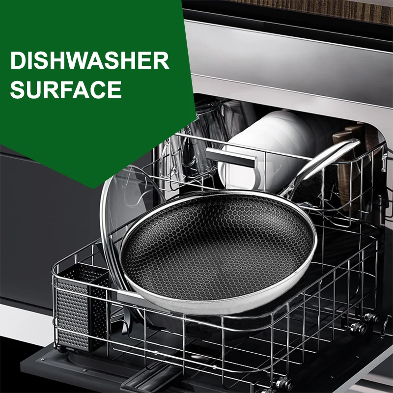 Wholesale Pan Sets 20/24/28/30cm Non Stick Frying Pan Stainless Steel Panelas Eco-friendly Hex Cookware Honeycomb Cooking Pans