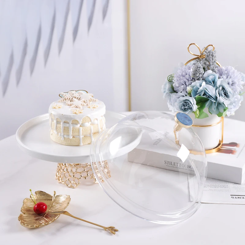 New design luxury food plate buffet plate with cover