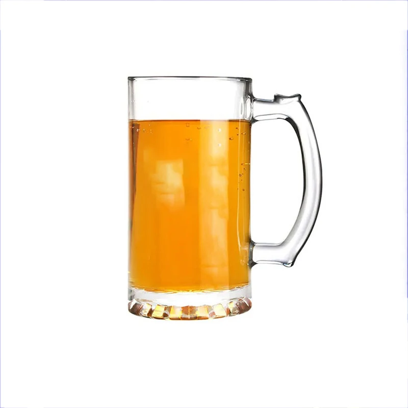 Wholesale High Quality 16oz Sublimation  sublimation glass beer mug support custom logo beer glasses