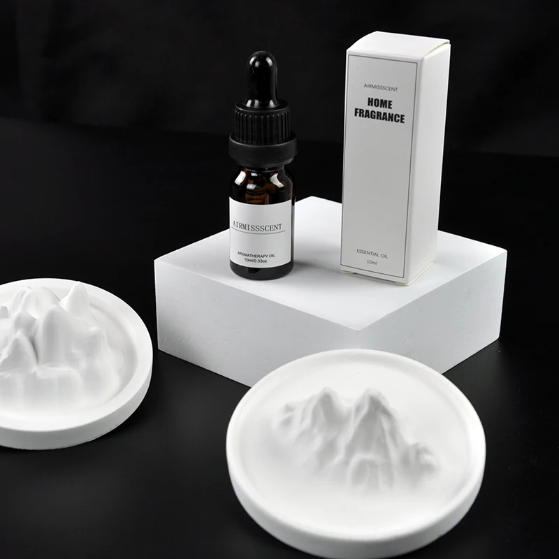 Air Miss Unique Design Ceramic Stone Chinese Landscape Ornament  Essential Oil Diffuser Stone