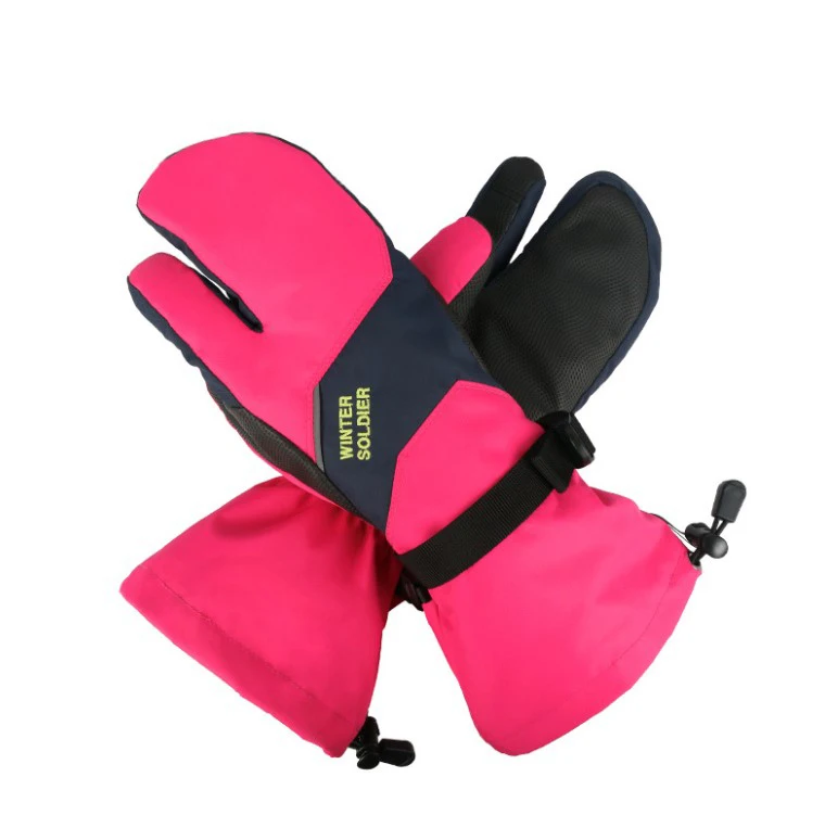 Лыжные перчатки, теплые водонепроницаемые дышащие зимние перчатки для катания на лыжах, Зимние перчатки для сенсорного экрана