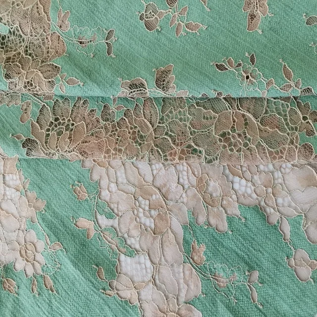 
High Quality Guipure Dress Nylon Cotton Cord Chenille Lace Fabric 