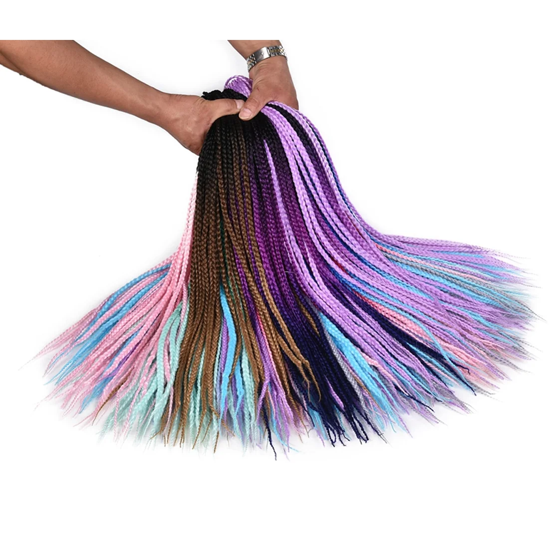 Wholesale Synthetic  Extension Fiber Super Jumbo Hair Braids Yaki Crochet Hair Braid Women Attachment Braiding Hair