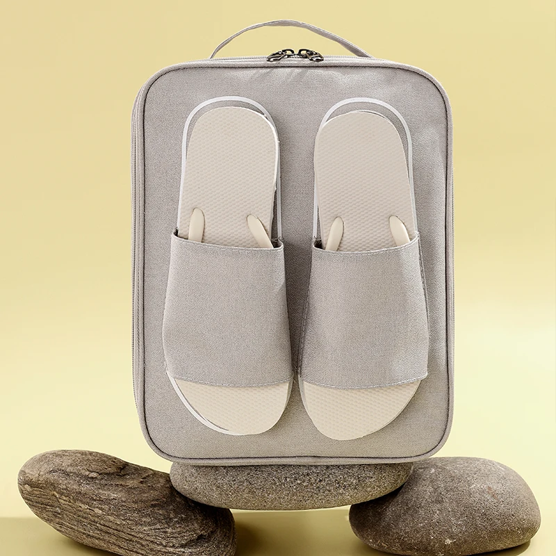 Multi-functional Organizer Portable Polyester Travel Foldable Handle Zipper Shoe Slippers Sneakers Storage Bag