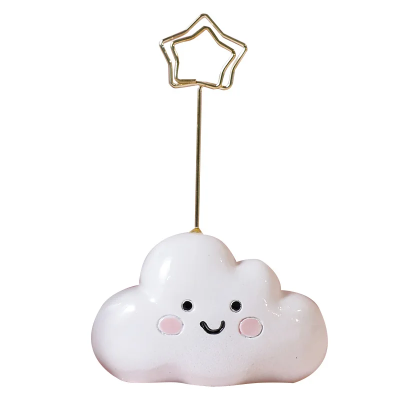  Зажим для фотографий зажим записей креативный милый мультяшный облаков сообщений держатель визиток настольное украшение маленькие украшения