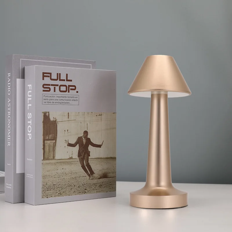 Trapezoidal Dumbbell Style Bar Table Lamp Vintage Restaurant Cafe Table Light Touch Switch Night Light