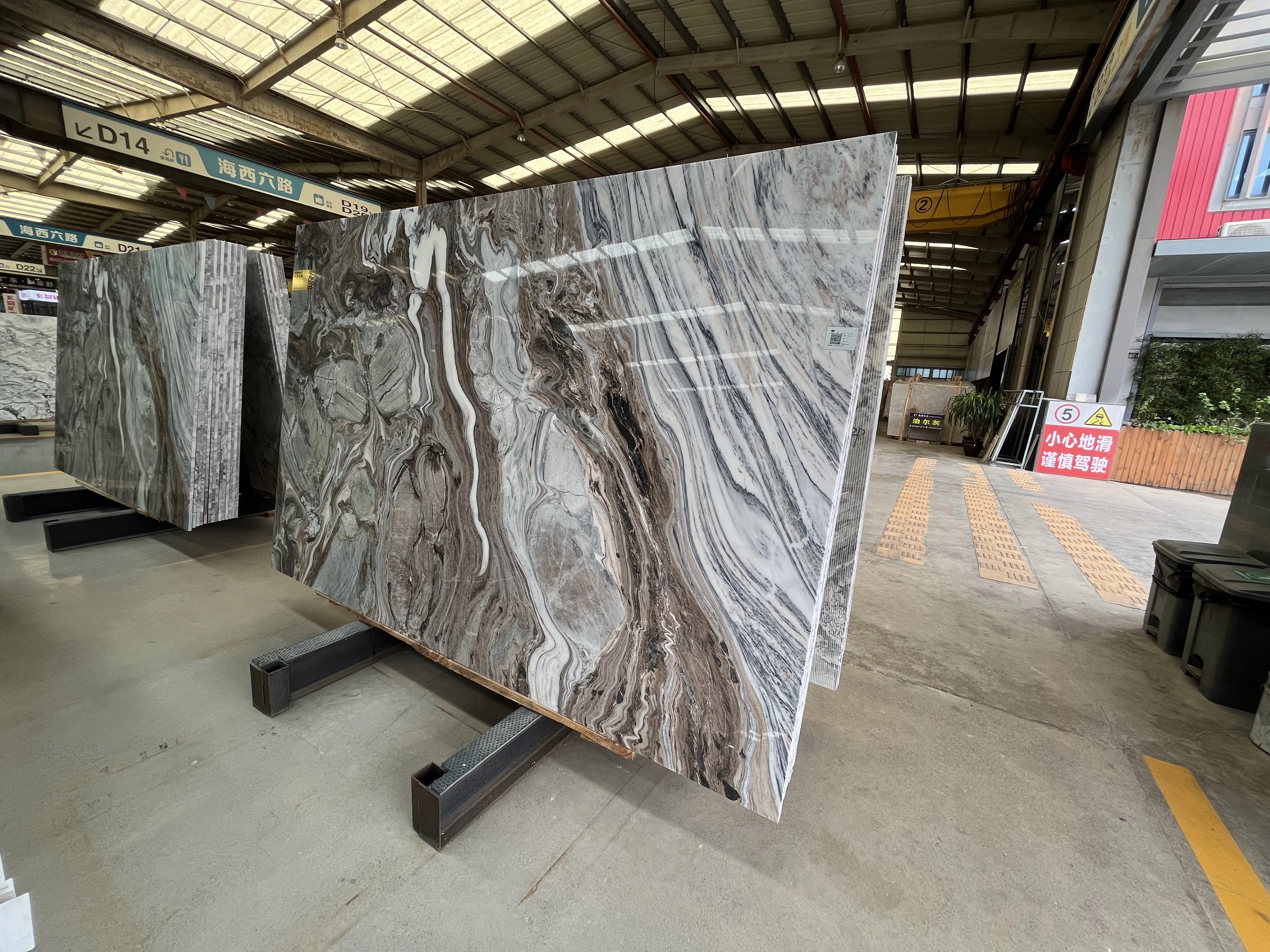 Natural Brown Marble Tile Polished Marble Slab Background Wall Decoration Marble Wall Panel