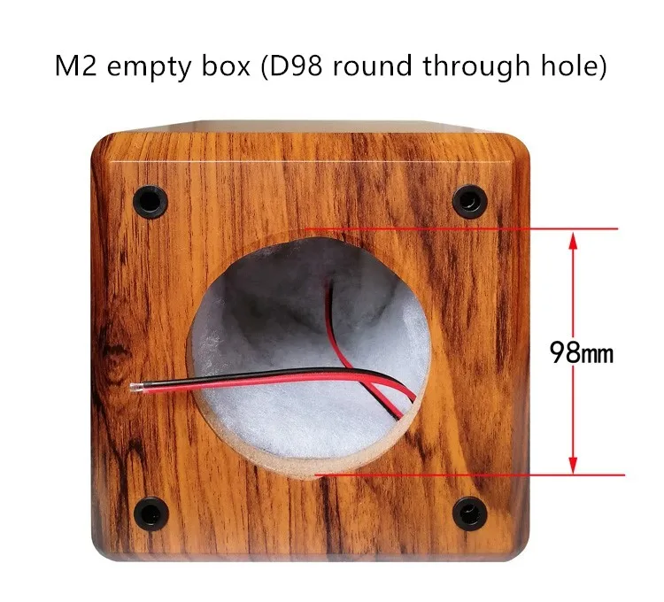 Y-070 4-inch Full Frequency Speaker Empty Box Passive Sound Shell Subwoofer Empty Box DIY Speaker Shell Wood HiFi