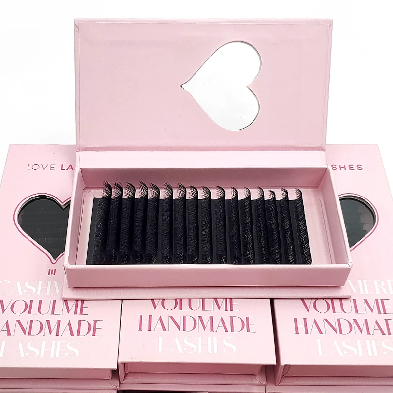 Lash Extensions Wholesale Vendor Russian Cashmere Matte Black Volume Lash Extension With Custom Logo