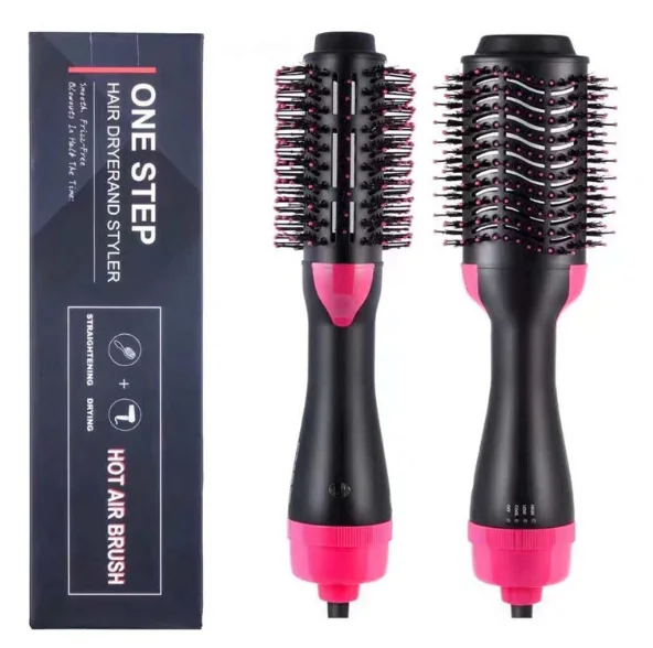
Hot Sale 1200w One Step 3 in 1 Styler Hair Curler Comb Electric Volumizer Hot Air Brush And Straightener Hair Dryer Brush 