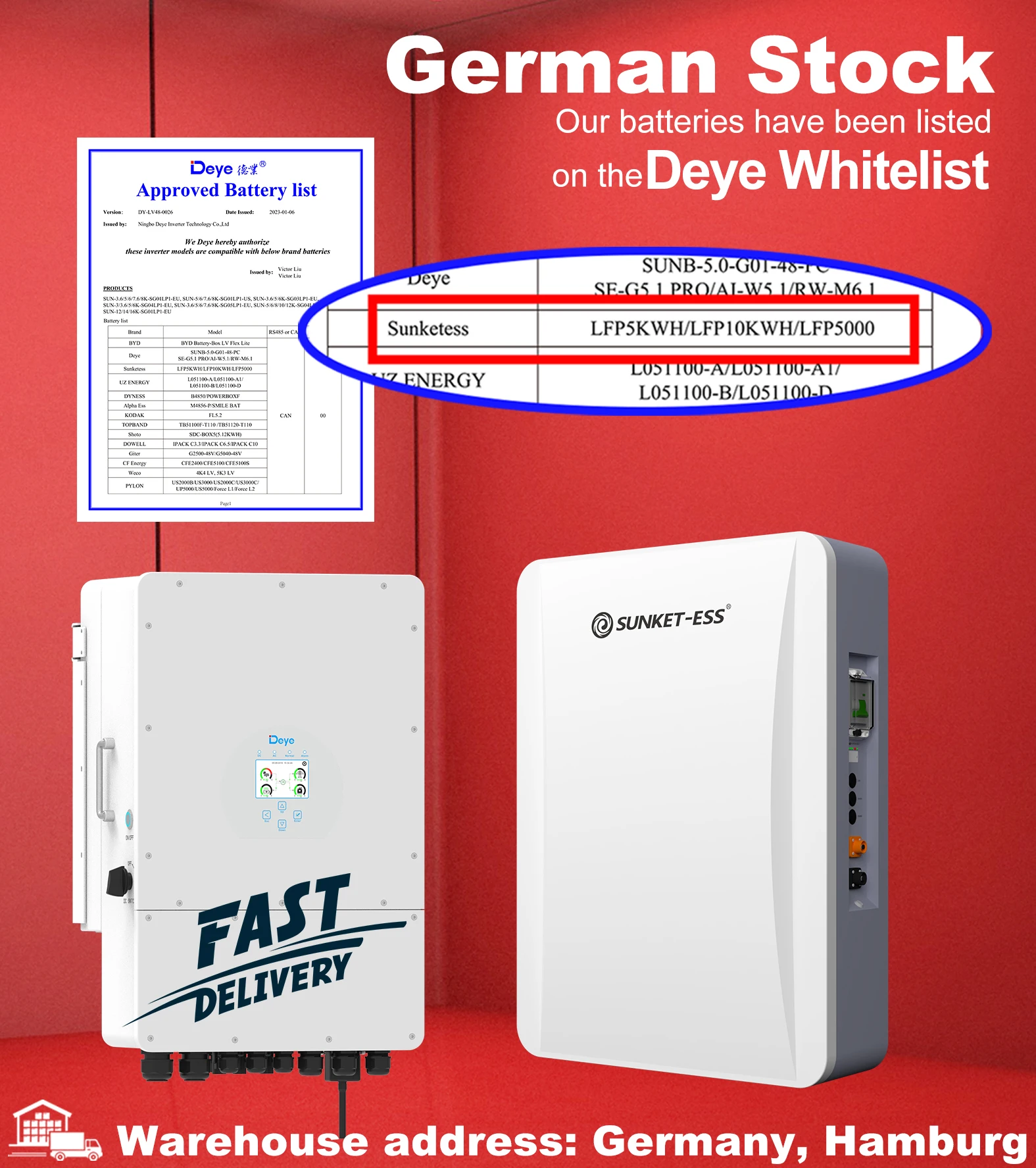 POLAND Stock Deye SUN-3.6/5/6/7/7.6/8K-SG05LP1-EU 3.6k 5k 6k 7k 8k 10k 12k Single Phase Hybrid Inverter deye sun-5k-sg03lp1-eu