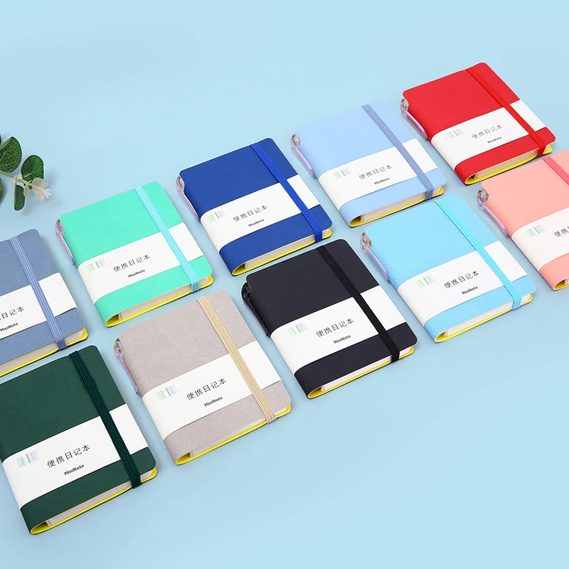 customized Portable Pocket Notebooks A6 /A7 School Journal Diary  A6  mini Journals With Pen