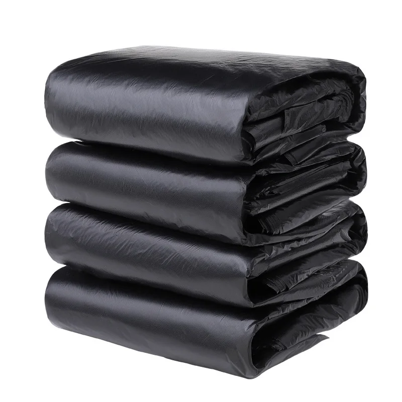 50 Gallon Heavy Duty Black Trash HDPE Garbage Bag Waterproof Bin Plastic Liners