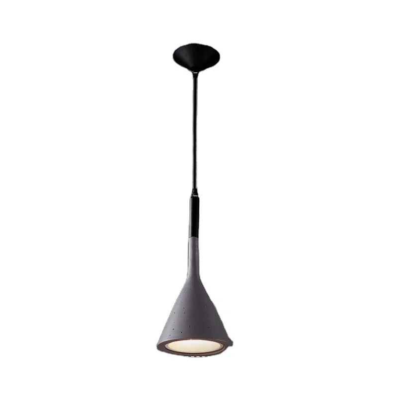 
Nordic restaurant bar counter cement chandelier retro simple aisle staircase balcony art lamps 