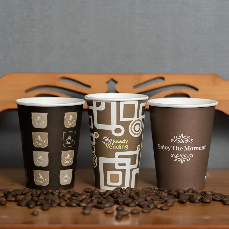 Logo Printed Mini Disposable Vending Coffee Paper Cups