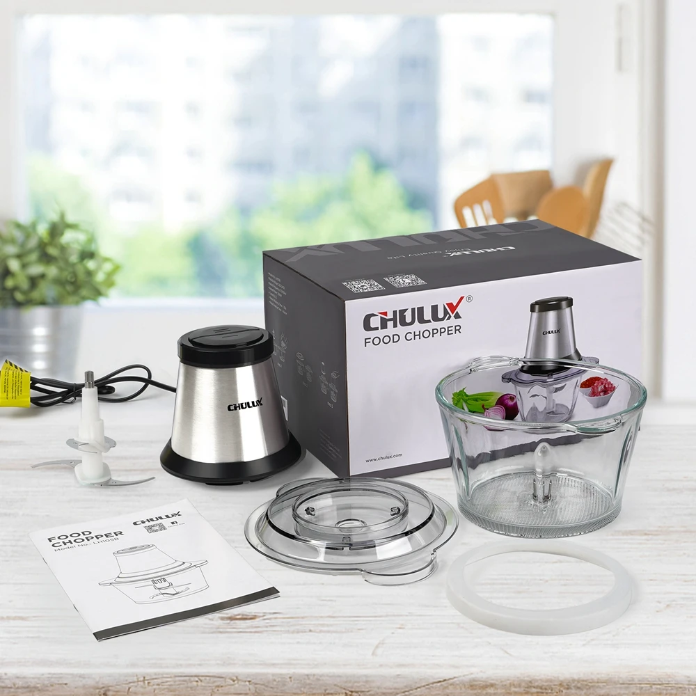 Promotion stainless steel stand hand press two speeds electric baby food grinder chopper