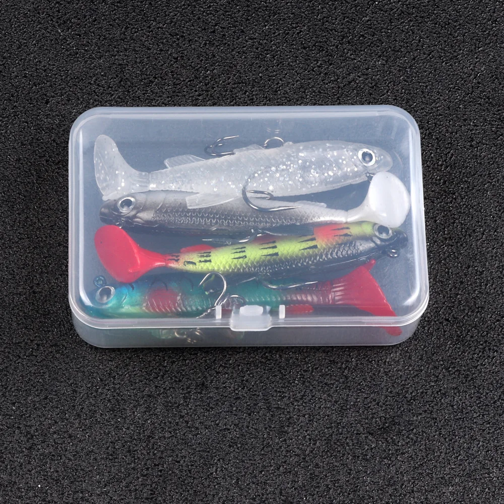 ACETOPWAY Best selling bulk 80mm 13g double tail plastic bait vibe soft fishing lures