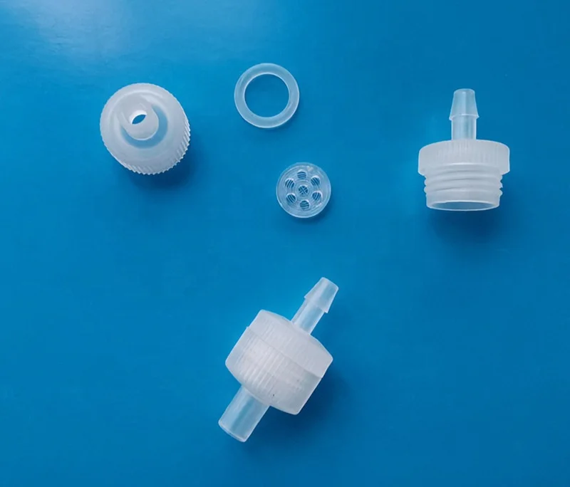 Reusable lab use female luer 13mm Plastic Membrane Syringe Filter Holder with barb tip