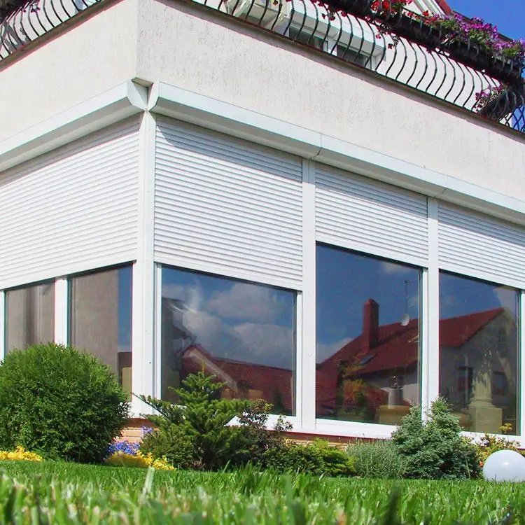 Aluminium window shutters roller automatic windproof roller shutter door