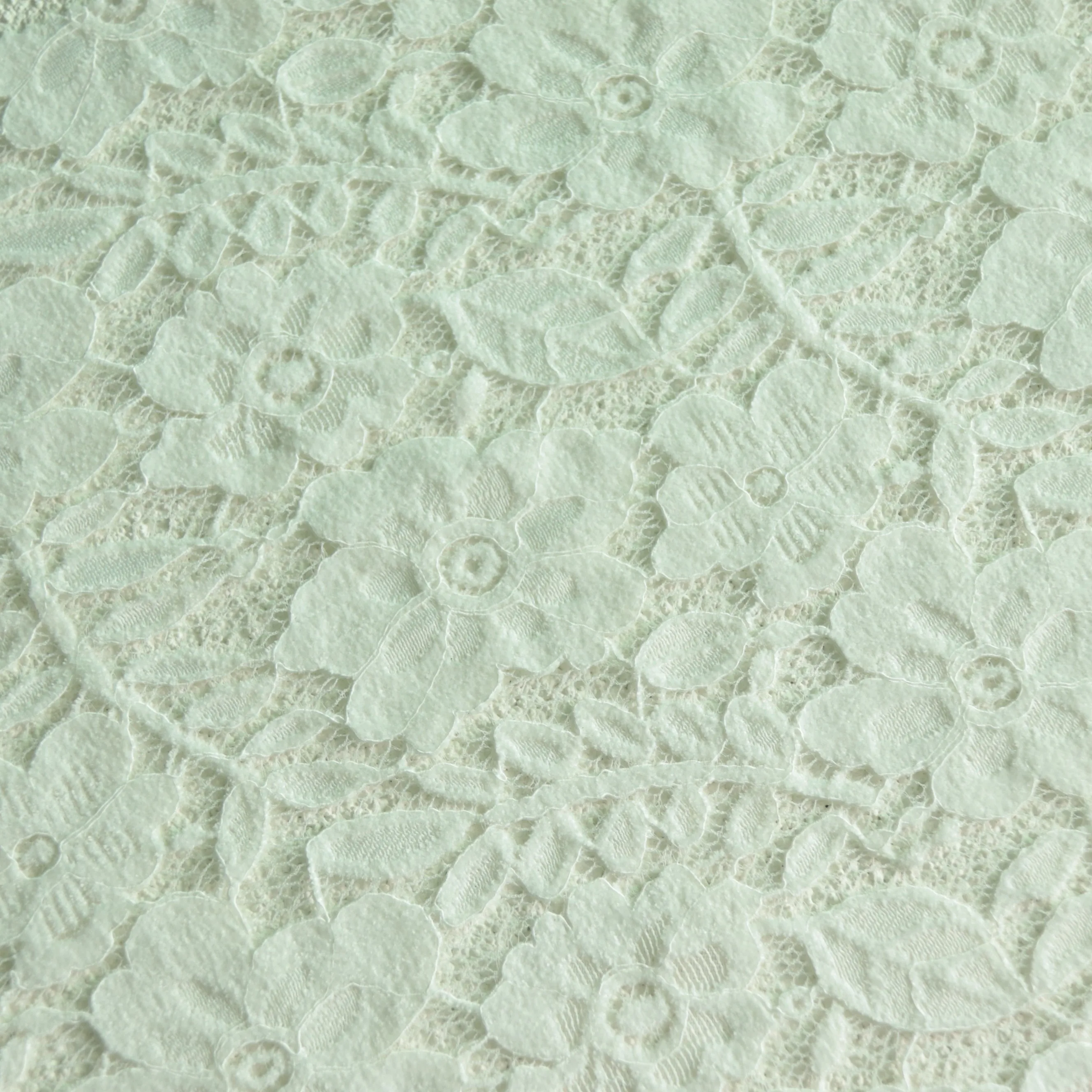 2021 Polyester brocade floral fleece 3D feather lace fabric for women fashion cloth